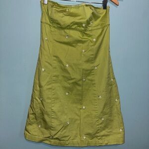 Sleeveless khaki green dress bodycon